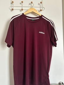 Adidas burgundy T Shirt