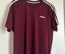 Adidas burgundy T Shirt