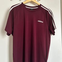Adidas burgundy T Shirt
