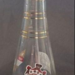 Pub memorabilia. Water carafe .hennessy ,smirnoff vodka, gilbeys gin .