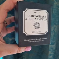 Handpoured Lemongrass & Eucalyptus Candle