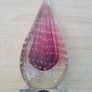 Murano transparent teardrop art glass paperweight (stopper) Image 7