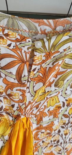 NEXT Morris & Co floral loose top with back detail Sz 10UK (Fit 10-12UK)