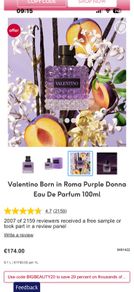 Valentino Donna Purple Melancholia 100ml parfum