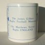 JAMES GILBERT RUGBY FOOTBALL MUSEUM (Webb Ellis Museum) - a scarce merchandise ceramic mug (Coloroll Kilncraft), late 1980's Unused condition. Image 2