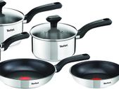5 Piece, Comfort Max, Stainless Steel, Pots and Pans, Induction Set, Silver
