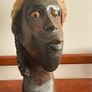 Large Near-Life Size African Tribal,Bust Image 2