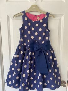 Next navy polkadot dress