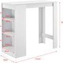 Bar Table with Integrated Dining Table 110 x 50 x 103 cm - Free Delivery Nationwide Image 7