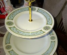 Vintage Two Tier Cake Stand Ridgway Potteries of Staffordshire in the Palazzo Design Postage or Collection., In Beautiful Condition