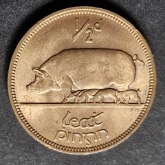 Ireland 1942 Half Penny coin