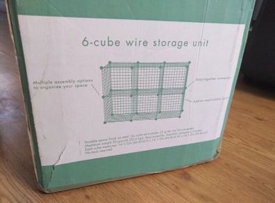 6-cube Wire Storage Unit