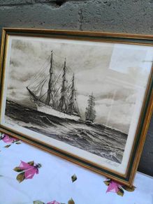 Vintage Ship Print