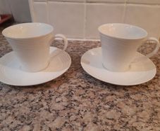 2x cup & saucer