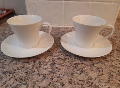 2x cup & saucer