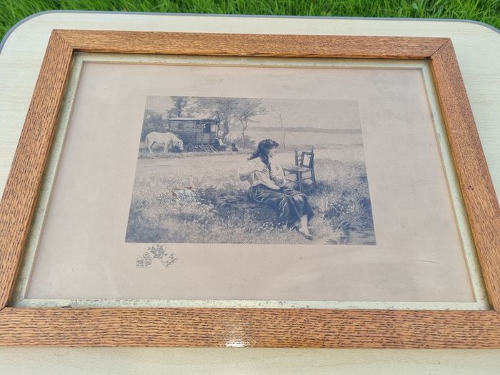 The famous etching The Gypsy in the Toilet