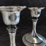 Vintage Oneida Silver-Plated Candlesticks Pair Image 6