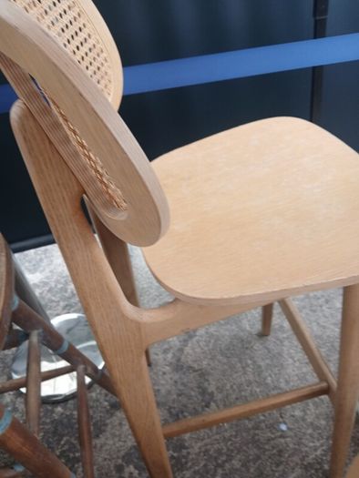 BESPOKE TITUS Rattan Oak Bar Stool, exceptional quality