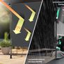 100 x 310cm Vertical Awning for Outdoors, Extendable & Opaque | Vertical Awning with Hand Crank, No Drilling Required | Balcony Privacy Screen & Wind Protection for Garden & Terrace, Waterproof Image 3