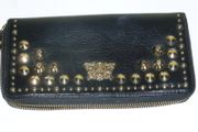 Ladies black studded handbag