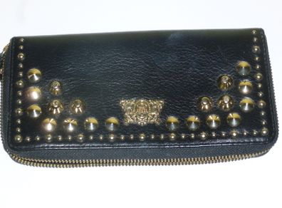 Ladies black studded handbag