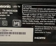 Panasonic 39" Smart TV