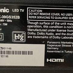 Panasonic 39" Smart TV