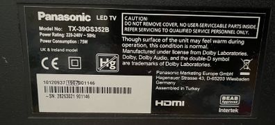 Panasonic 39" Smart TV