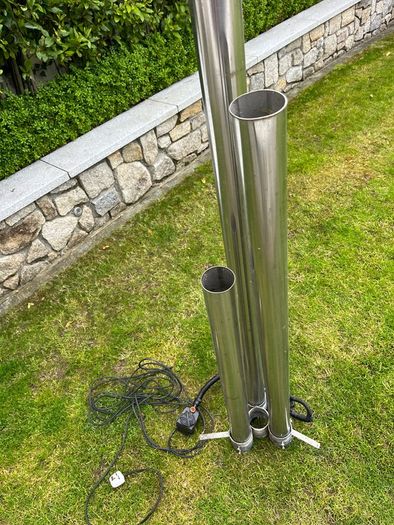 stainless steel water feature