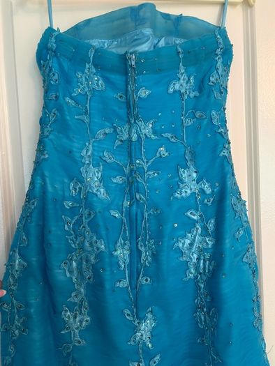 Blue evening dress
