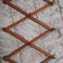 Mid Century Accordian Expandable Wooden Rack Image 2