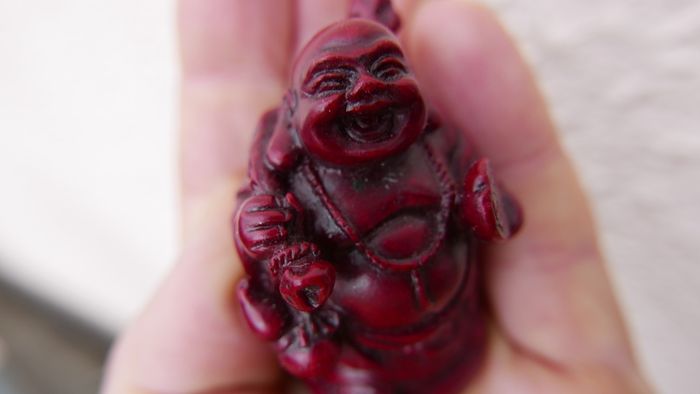 Oriental Feng Shui Laughing Buddha Desk Statue Figure Happiness Lucky Wealth H2"