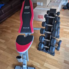 Dumbell Rack and Bench