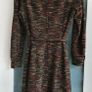 VINTAGE Nikki Stevens high neck knit dress with gold chain belt Sz 16 Image 8