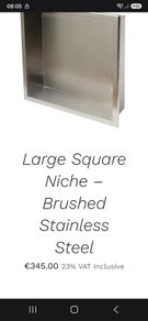 Shower Niche 80% SALE to clear
