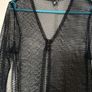 Black fishnet  long cardigan/shrug Image 2