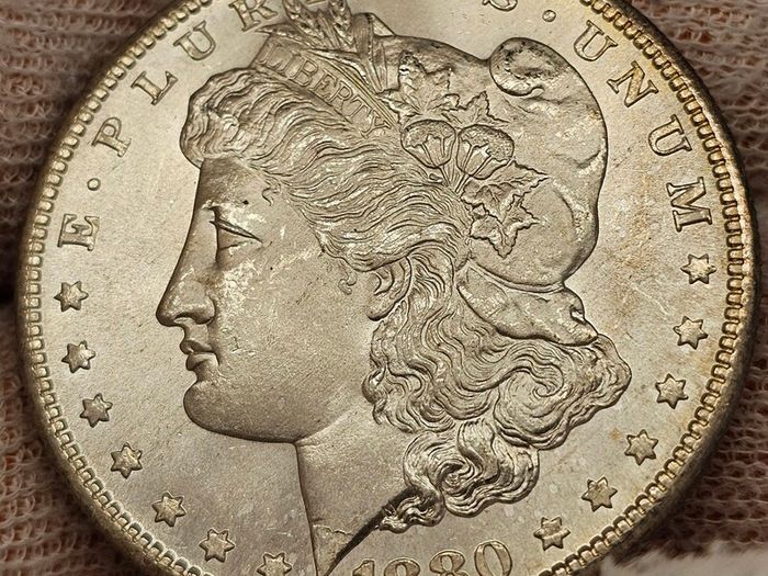USA United States Silver 1880 S Morgan Dollar Beautiful Choice Gem BU Frosty