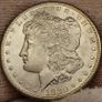 USA United States Silver 1880 S Morgan Dollar Beautiful Choice Gem BU Frosty Image 2