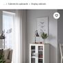 SKRUVBY Cabinet with glass doors, white, 70x90 cm Image 5