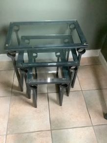 Wrought iron nest of tables