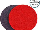 GLASS POLISH 13404 GP-PRO150 Silicon Carbide Sanding Disc with Hook and Loop | P220 Abrasive Disc | 115 mm | Pack of 50)