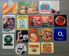 16 Irish Pub Beer Mats/Coasters Vintage Collection