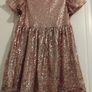 Pink Glitter dress size 8-9 Image 5