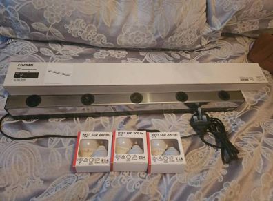2x Ikea Musik lights and 3x pks of bulbs