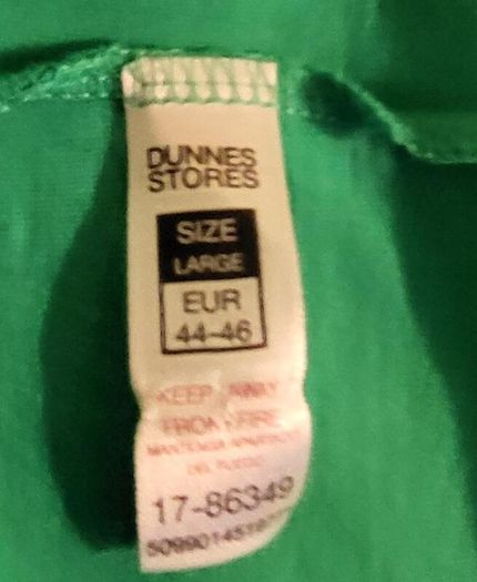 Dunnes green oversized tunic, Size 16-18