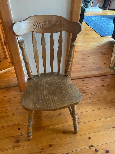 old wooden chair x2