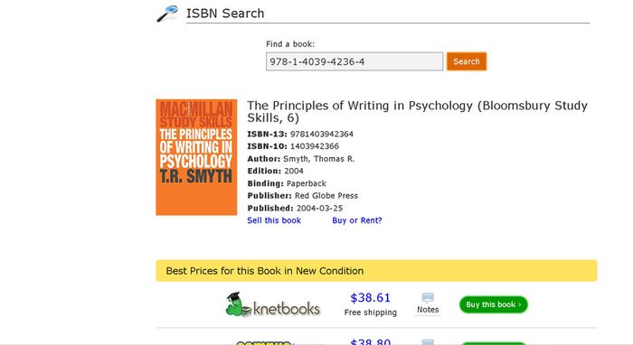 The Principles of Writing in Psychology (Bloomsbury Study Skills, 6) T.R. Smyth