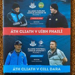 2018 Dublin v Offaly Hurling & Dublin v Kildare Football GAA Programme