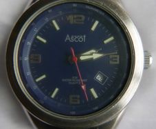Ascot Water Resistant  30 M Men Quartz Watch New Battery