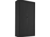 NEW Steel Open Tambour 1950mm High - Black